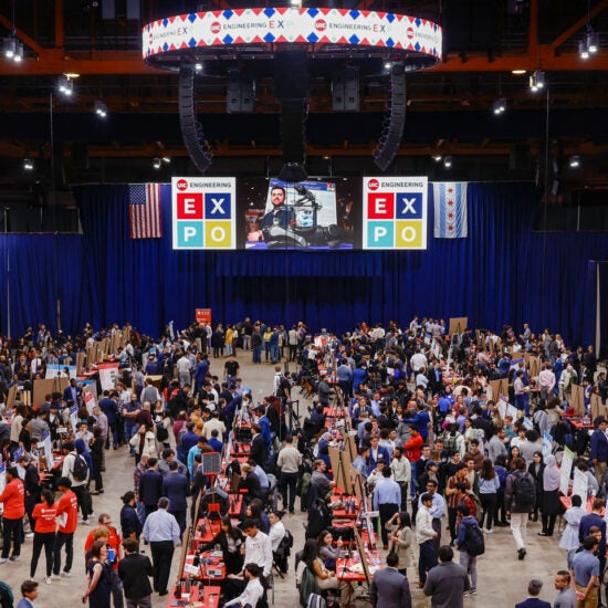 Wide shot of Expo event